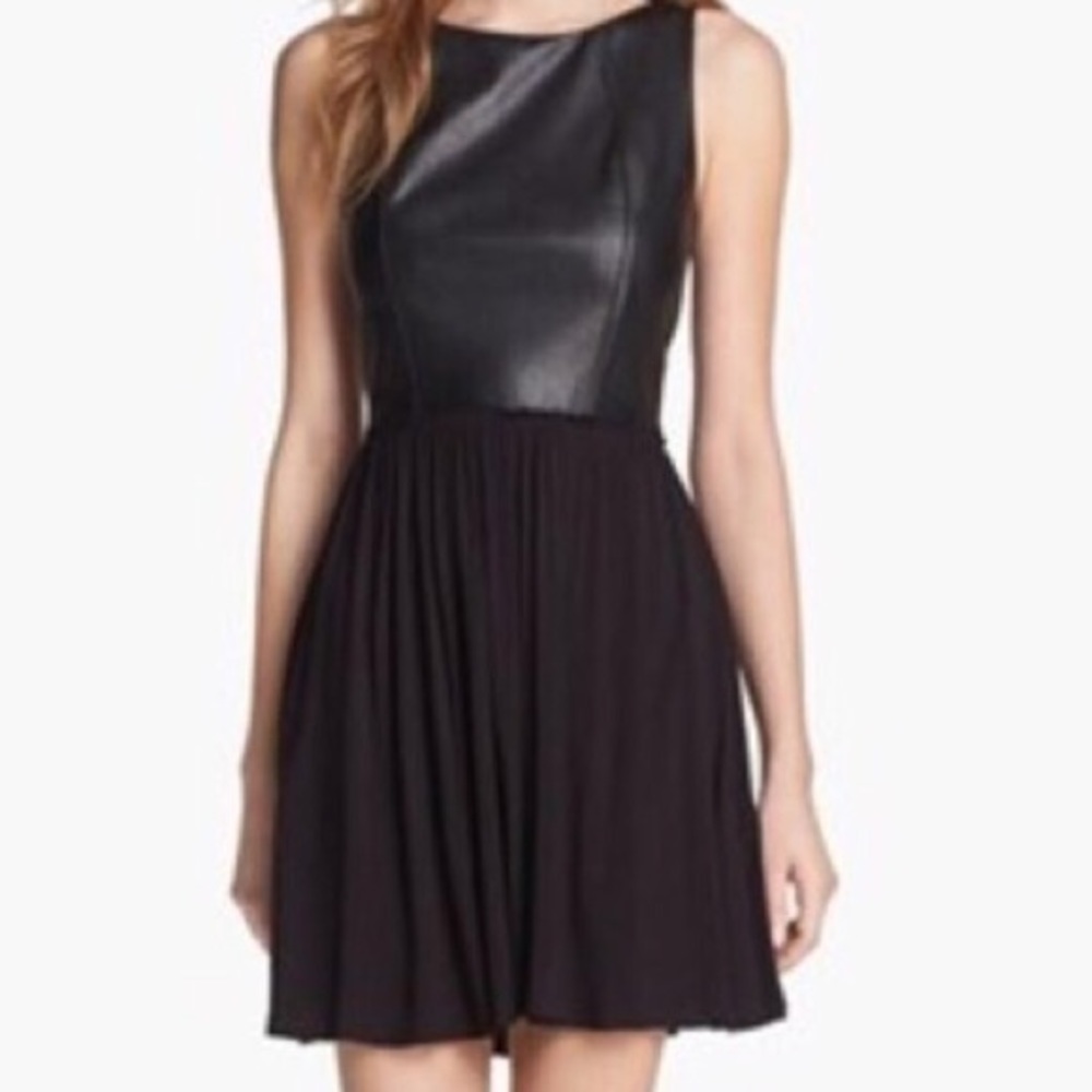 Bailey 44 Leather Top Dress